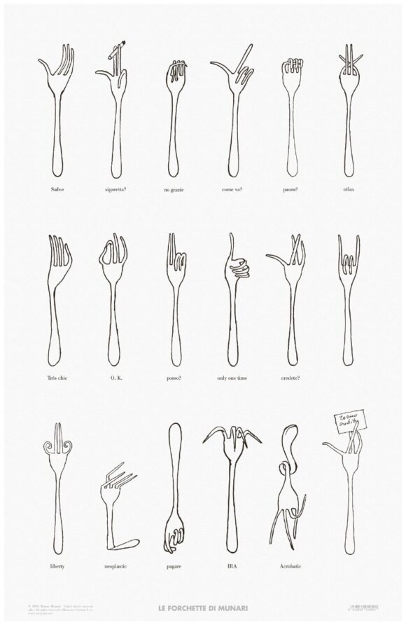 Poster forchette Munari
