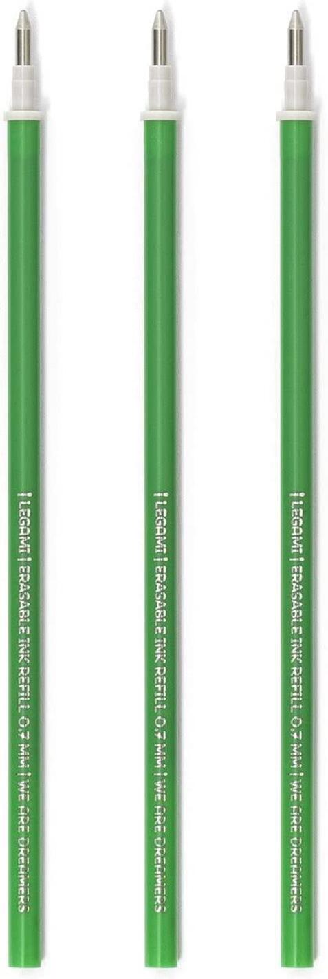 3 PCS  ERASABLE PEN REFILLS - ERASABLE PEN REFILLS - GREEN
