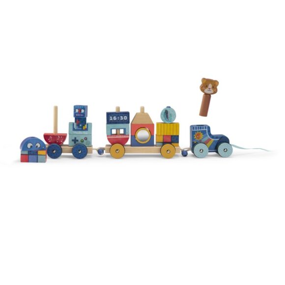 Trenino a rotelle da trainare - Puce & Pilou moulin roty